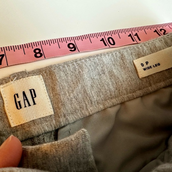 Gap Wide Leg Knit Pants Light Grey 0P - Picture 8 of 8